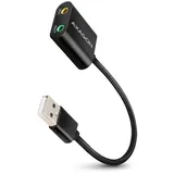 AXAGON ADA-12 USB 2.0, Stereo Audio Mini-Adapter, 15 cm Kabellänge
