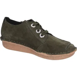 CLARKS Funny Dream Schuhe Dark Green Suede 36