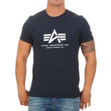 Alpha Industries "Basic T" T-Shirt blau XXL