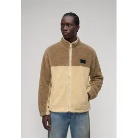 Karl Kani Signature Rubber Patch Teddy Zip Jacket beige S