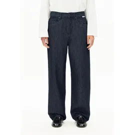 ARMEDANGELS HAAYI HERRINGBONE BAGGY JEANS | 100% Bio-Baumwolle Non Stretch - blau (26-32)