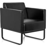 HJH Office hJh-OFFICE Sessel BALI BLACK, 713307, Loungesessel, Kunstleder, schwarz