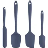 U-Taste Silikon Spatel & Teigschaber 4er Set, 315°C Hitzebeständiger Antihaft-Gummispachtel Kuchenspatel, Nahtloses Einteiliges Design für Kochen Backen Mischen