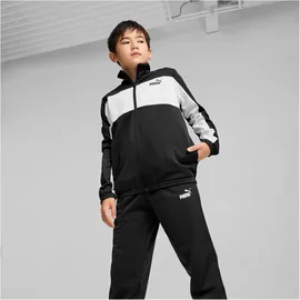 Puma Poly Colorblock Suit B Trainingsanzug Schwarz 140