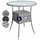 CASARIA Gartentisch Beistelltisch Ø 60 x 74 cm Grau