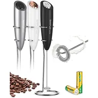 SIMPLETASTE Elektrischer Milchaufschäumer, One-Touch-Hand-Schneebesen, Nespresso- und Cappuccino-Kaffeeaufschäumer, 2 AA-Batterien