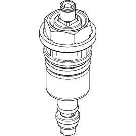 KWC Funktionsteil für Duscharmaturen, Farbkennung blau