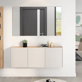 Germania GW-Libbiano 136 x 200 x 25 cm mit Spiegel / beige