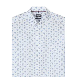 Olymp Businesshemd OLYMP "OLYMP Luxor, modern fit, Button-down", Herren, Gr. 43, Normaler Arm, weiß, 100% Baumwolle, Hemden