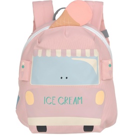 Lässig Kleiner Kinderrucksack für Kita Kindertasche Krippenrucksack mit Brustgurt, 20 x 9.5 x 24 cm, 3,5 L/Tiny Backpack Ice Cart