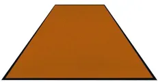 Schmutzfangmatte Colorstar, gold, waschbar, glatter Rücken 746085115150-C11 , Maße (B x T): 85 x 115 cm