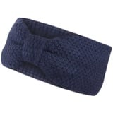 Frentree Stirnband Gefüttertes Haarband, Ohrenwärmer für Damen und Mädchen, Strickmuster mit Schleife und weichem Fleece Innenfutter blau