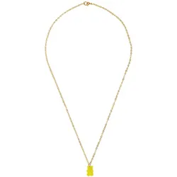 Gemshine Kette mit Anhänger 'Gummibär GELB' gold coloured Hellbraun Damen 