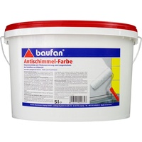 Baufan Antischimmel-Farbe 5 l Dispersionsfarbe lösungsmittelfrei (6,14€/1l)