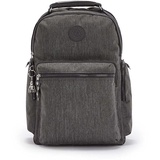 Kipling OSHO, Rucksack mit funktionellen Taschen, Laptopfach, 42 cm, 25 L, Black Peppery