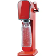 Sodastream Art mandarin red + Kunststoffflasche + CO2-Zylinder