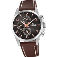 Lotus Herrenuhr Khrono Armbanduhr dunkelbraun D2UL18630/3 - Braun