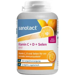 sanotact Vitamin C + D + Selen DEPOT 180 St Tabletten