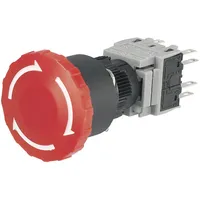 TRU Components LAS1-BY-22TSA Not-Aus-Schalter 250 V/AC 3 A 2
