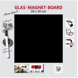 The Wall - the art of framing AG Glas Magnettafel schwarz, 30x30 cm