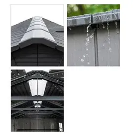 Lifetime Gerätehaus Idaho 4,98 x 2,14 m Grau