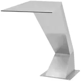 vidaXL Wasserfall Edelstahl 64x30x52 cm Silbern