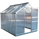 Westmann Aluminium Gewächshaus Flora 68 | Silber | 252x192x201 cm