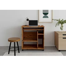 vogl möbelfabrik Computertisch Compi, PC-Tisch mit Tastaturauszug, platzsparend, Breite 72 oder 90 cm braun 72 cm x 76 cm x 46 cm