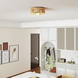 Homcom Boho-Deckenlampe 1 G9 rund beige