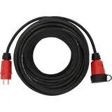 Brennenstuhl Professional Verlängerungskabel VN 2100 (25m Kabel H07RN-F 3G1,5 in schwarz, Baustelleneinsatz und ständiger Einsatz im Freien IP44, Made in Germany)