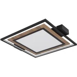 Deckenlampe Deckenleuchte Wohnzimmerlampe 3 Stufen Holzoptik LED Esszimmerlampe