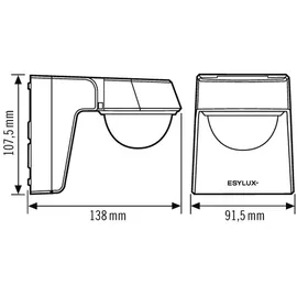 ESYLUX Bewegungsmelder anthrazit DEFENSOR#EM10025402