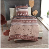 Traumschlaf Winterland beige 240 x 220 cm + 2 x 80 x 80 cm