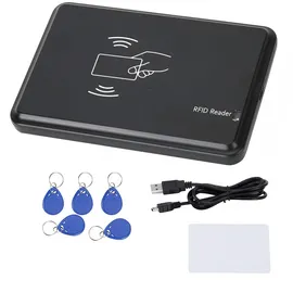 allauve 125-khz-usb-rfid-lesegerät/schreiber mit 5 Schlüsselanhängern Zur Kartenduplizierung