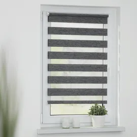 Lichtblick Duo Rollo Klemmfix 70 x 150 cm meliert go green/dunkelgrau