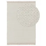 benuta Pure Wollteppich Creme, Textil, Beton Optik, Rechteckig, 200x300 cm pflegeleicht, Teppiche & Böden, Teppiche, Naturteppiche