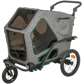 Trixie Jogger-Umbausatz grau/schwarz für Fahrrad-Anhänger M