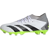 adidas Predator Accuracy.3 Boots Fußballschuhe (Multi Ground), FTWR White/core Black/Lucid Lemon, 47 1/3