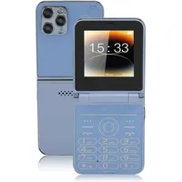 Garsent Klapphandys für Senioren, 2,6-Zoll-Handy ohne Vertrag, Große Tasten, Große Ziffern, ältere Menschen, Klapphandy, Integrierte LED-Taschenlampe, 4 SIM-Karten Im Standby-Modus, 1400