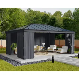 CANOPIA Seitenwand-Set für Pavillon Dallas 2 Stück 5,07 x 2,12 m Grau
