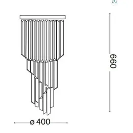 Ideal Lux Carlton 8 E14 Chrom