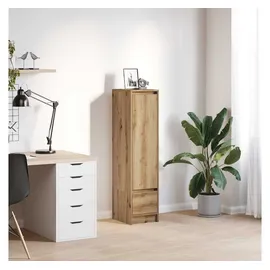 vidaXL Highboard 29,5 x 119,5 x 34 cm Artisan Eiche / Beige