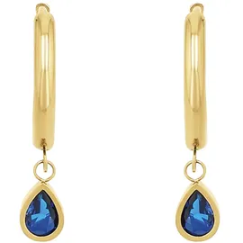 Amor Creolen 2034293 blau Edelstahl mit Zirkonia