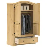 vidaXL Kleiderschrank Corona 101 x 170 x 52 cm Braun