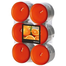 Gala "Flavour 030187658, Maxi orange Duft-Teelichter, fruchtig und erfrischend, 12 Stück