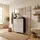 Vladon Malea Garderobe 180x180x23 cm Sandgrau Hochglanz