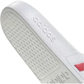 adidas Adilette Aqua White / Team Colleg Red / White 47 1/3