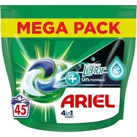 Ariel 4in1 PODS, Waschmittelkapseln 45 Waschungen, Touch Van Lenor Unstoppables, lang anhaltende Frische bis zu einer Woche
