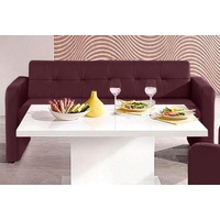 Exxpo - sofa fashion Hockerbank, mit Rückenlehne, rot