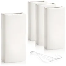 COM-FOUR com-four® 4x Luftbefeuchter Heizung - Heizkörper Luftbefeuchter - Aufhängung innen - Heizung Wasserverdunster aus Keramik (weiß - innen Aufhängung)